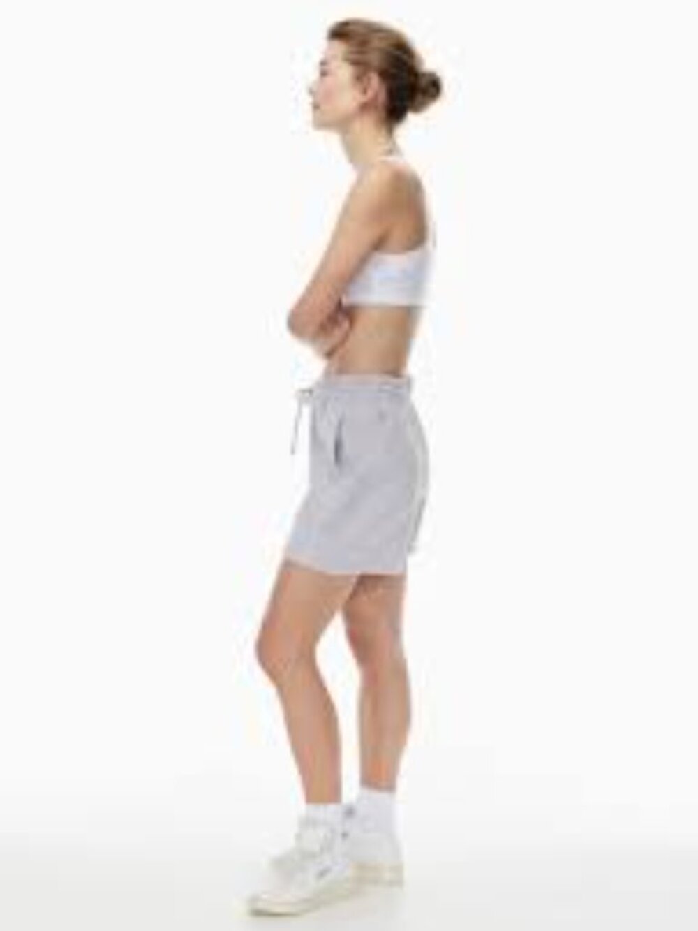Aritzia TNA Cozy AF Boyfriend Fit Short Grey Loungewear XXS